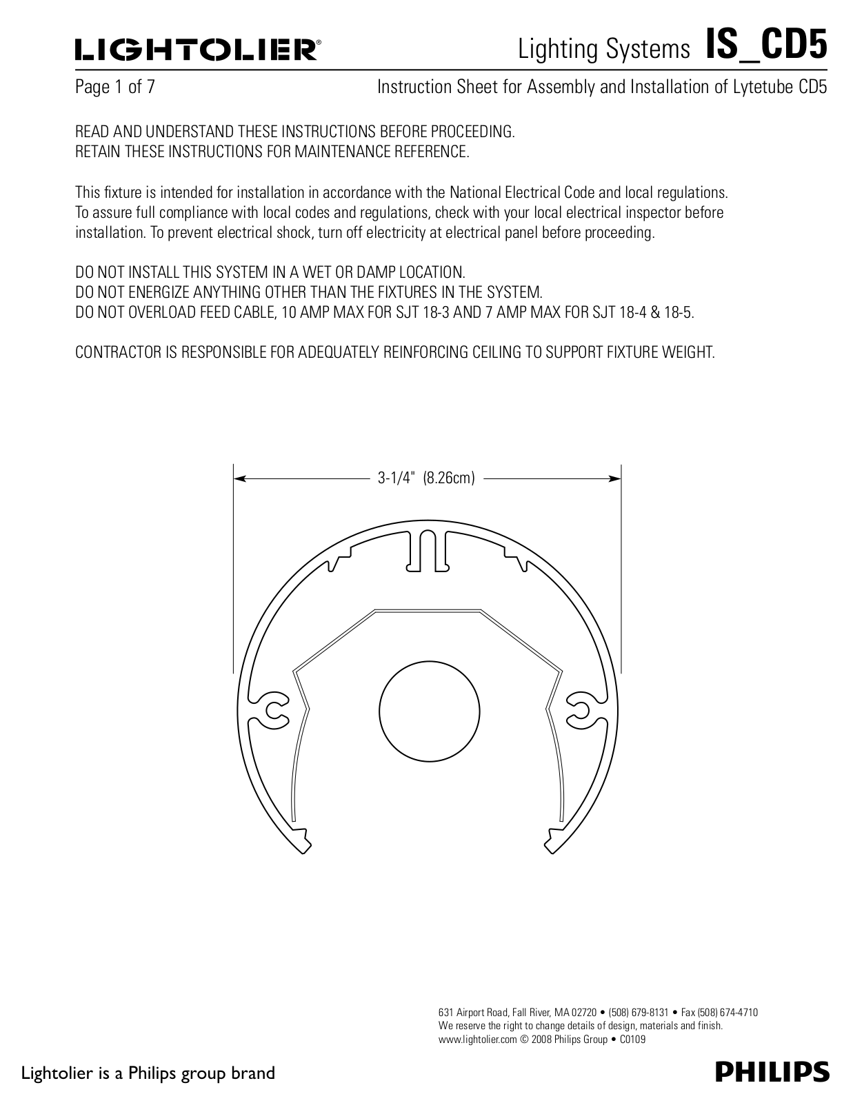 Lightolier IS-CD5 User Manual