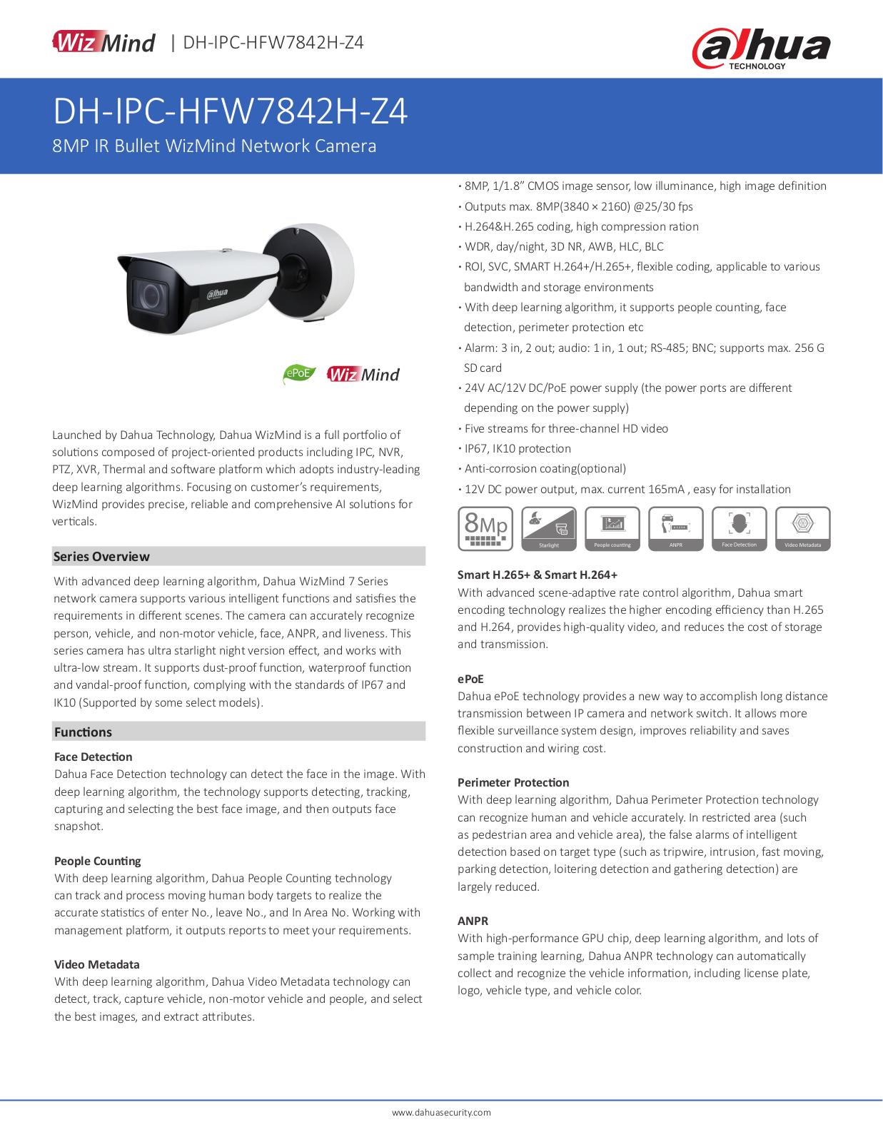 Dahua DH-IPC-HFW7842H-Z4 User Manual