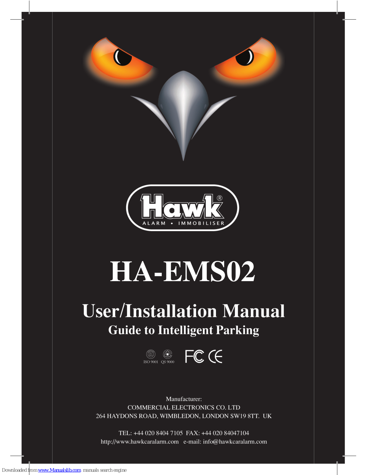 Hawk HA-EMS02 User & Installation Manual - ManualMachine.com