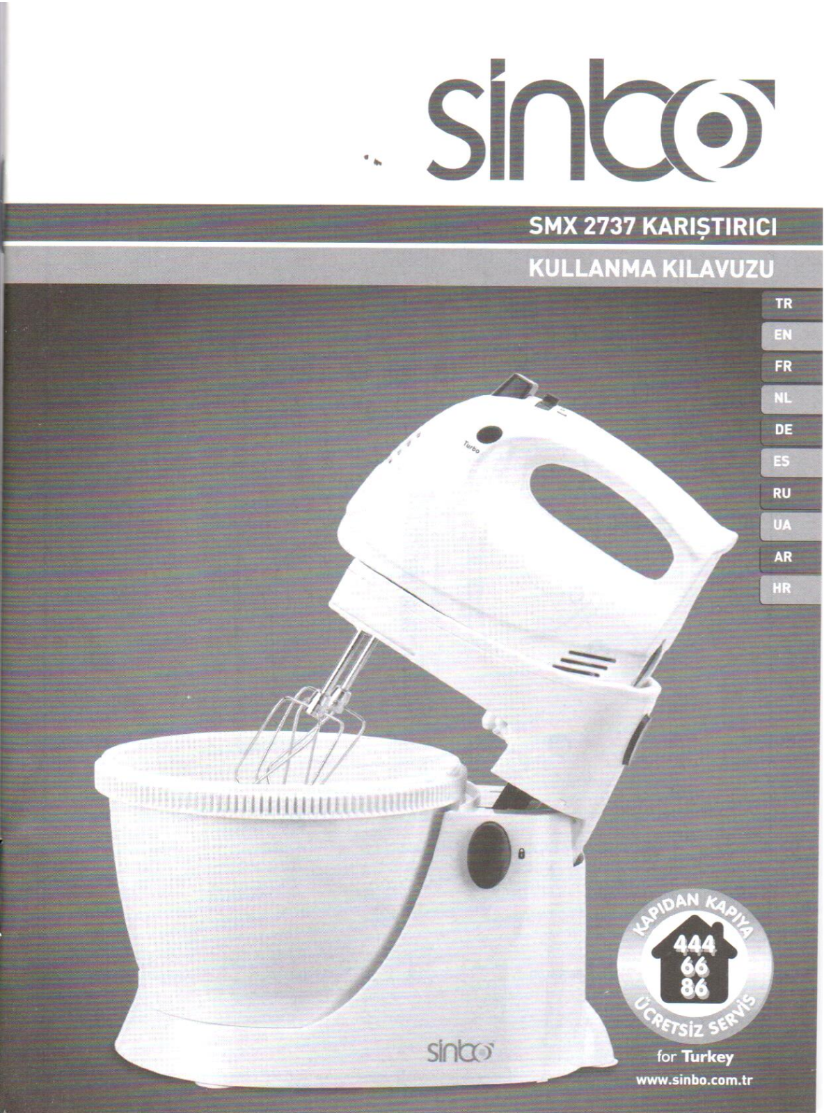 Sinbo SMX 2737 User Manual