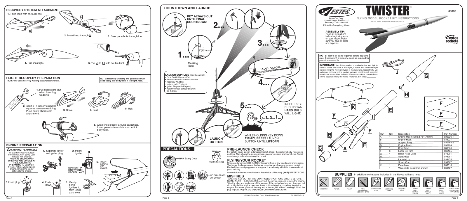 ESTES Twister User Manual