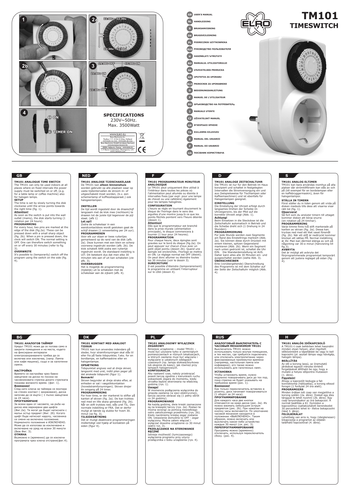 Elro TM101 User Manual