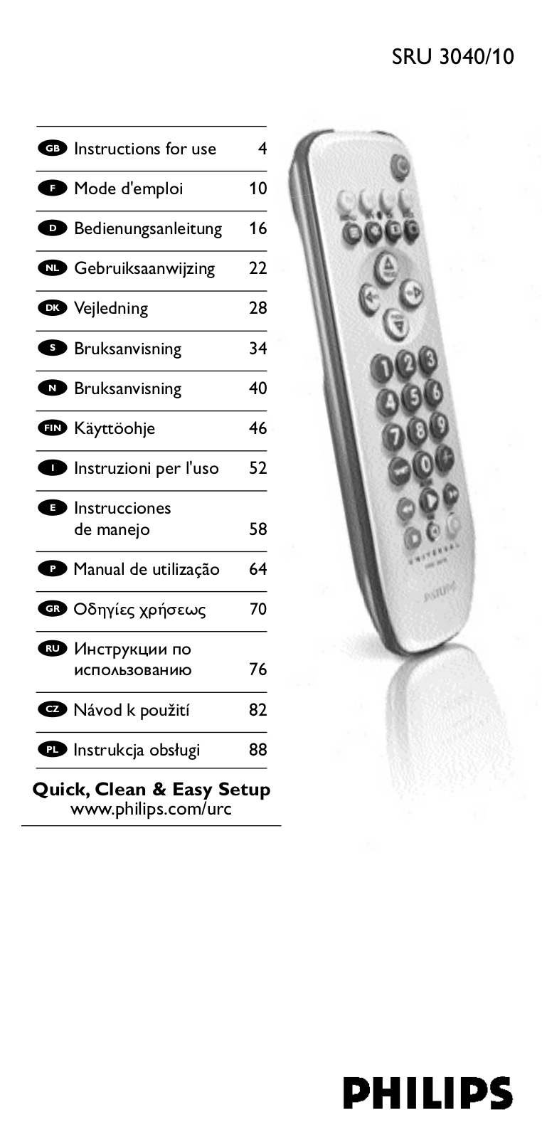 Minolta SRU 3040-10 User Manual