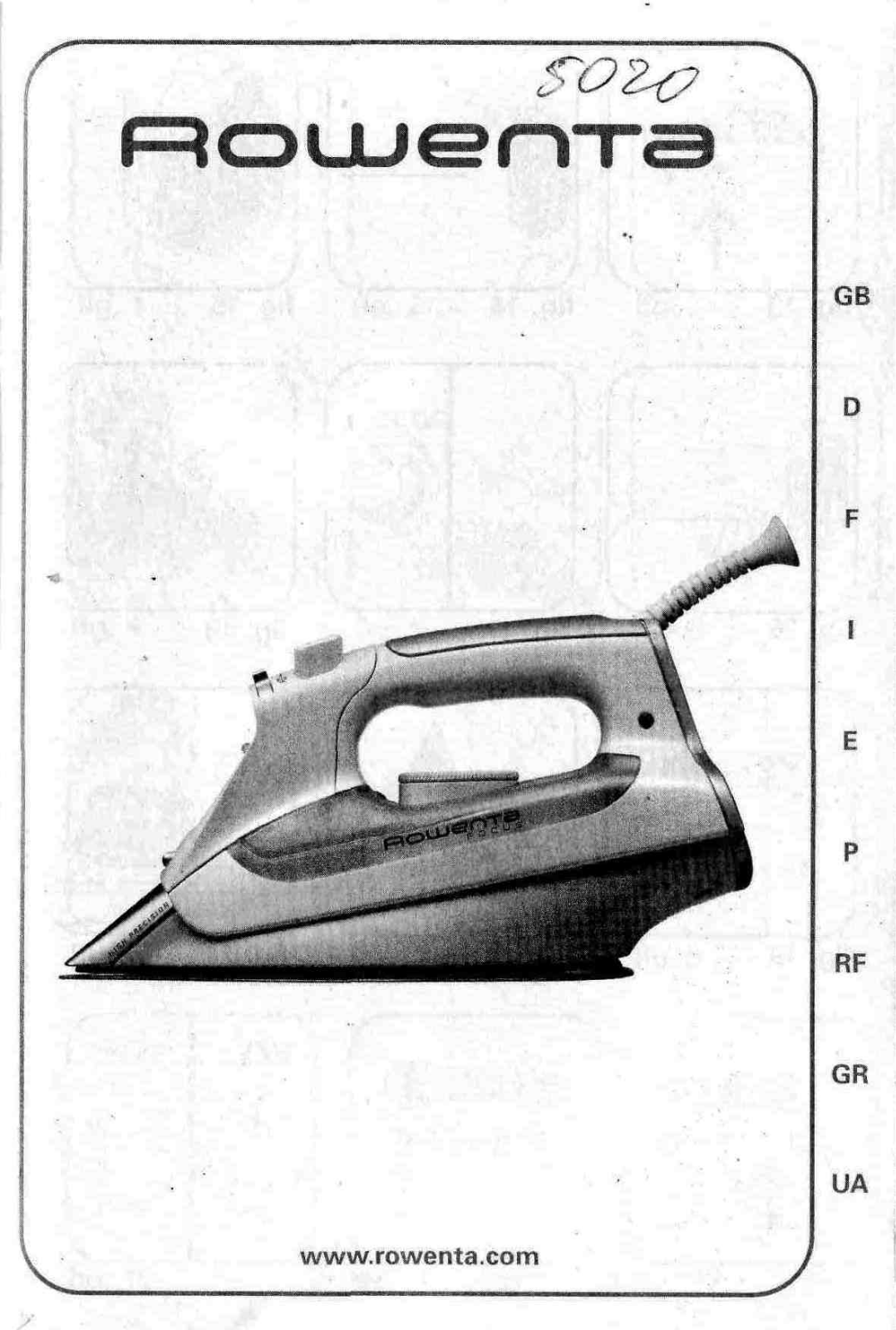 Rowenta DZ-5020 D1 User manual