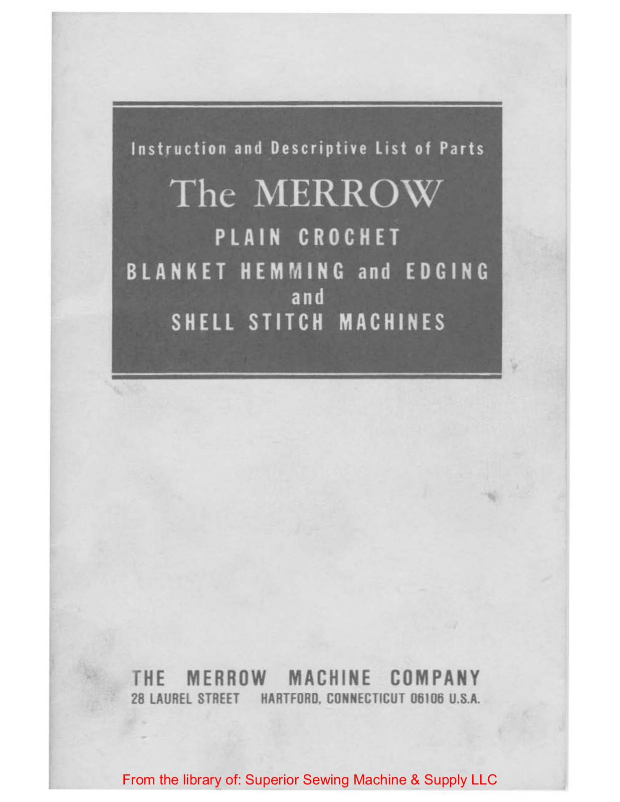 Merrow Crochet User Manual - ManualMachine.com