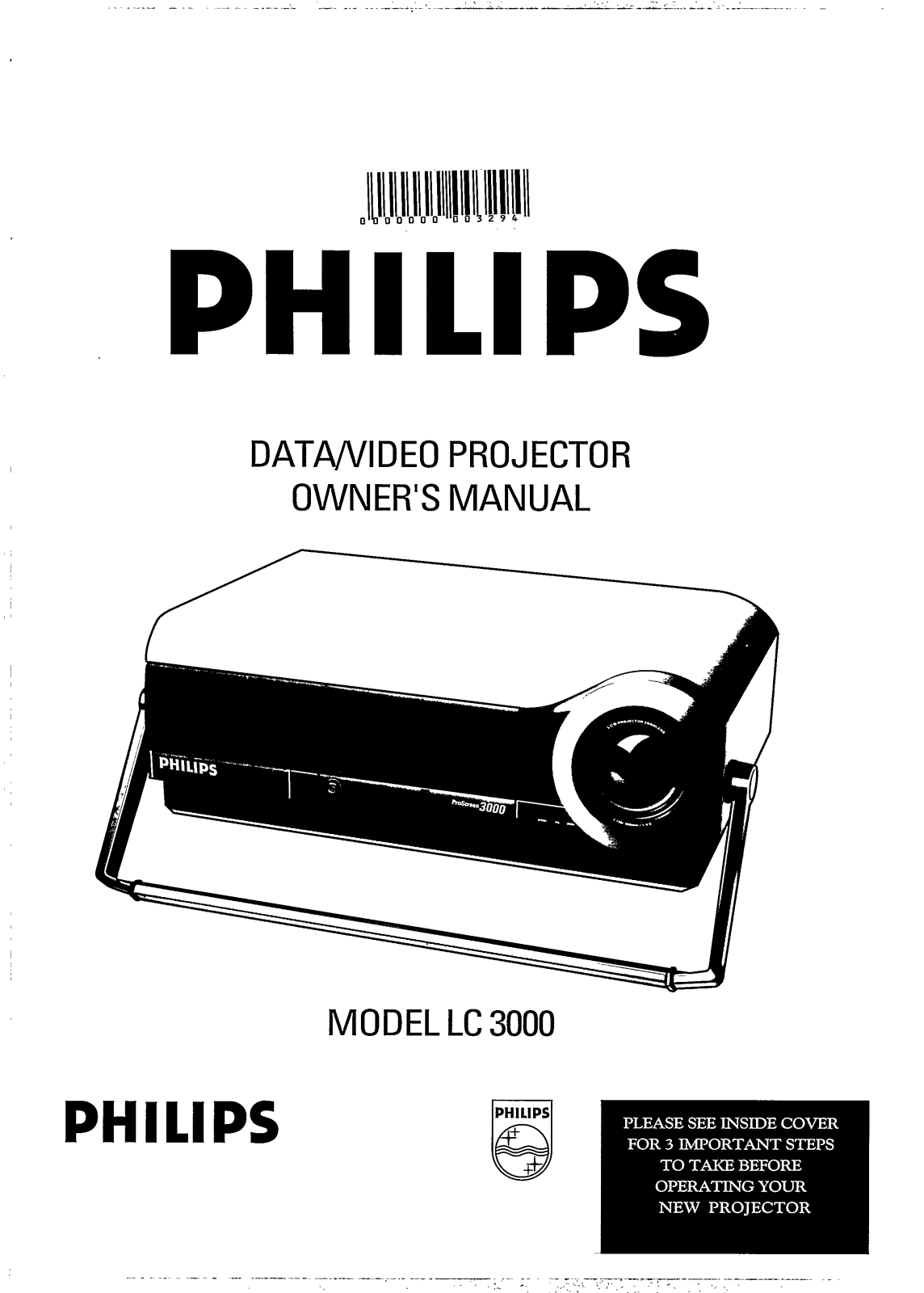 Philips LC3000/39, LC3000/40 User Manual
