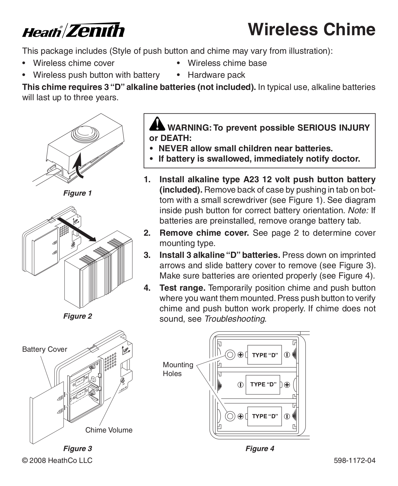 Heath Zenith 598-1172-04 User Manual