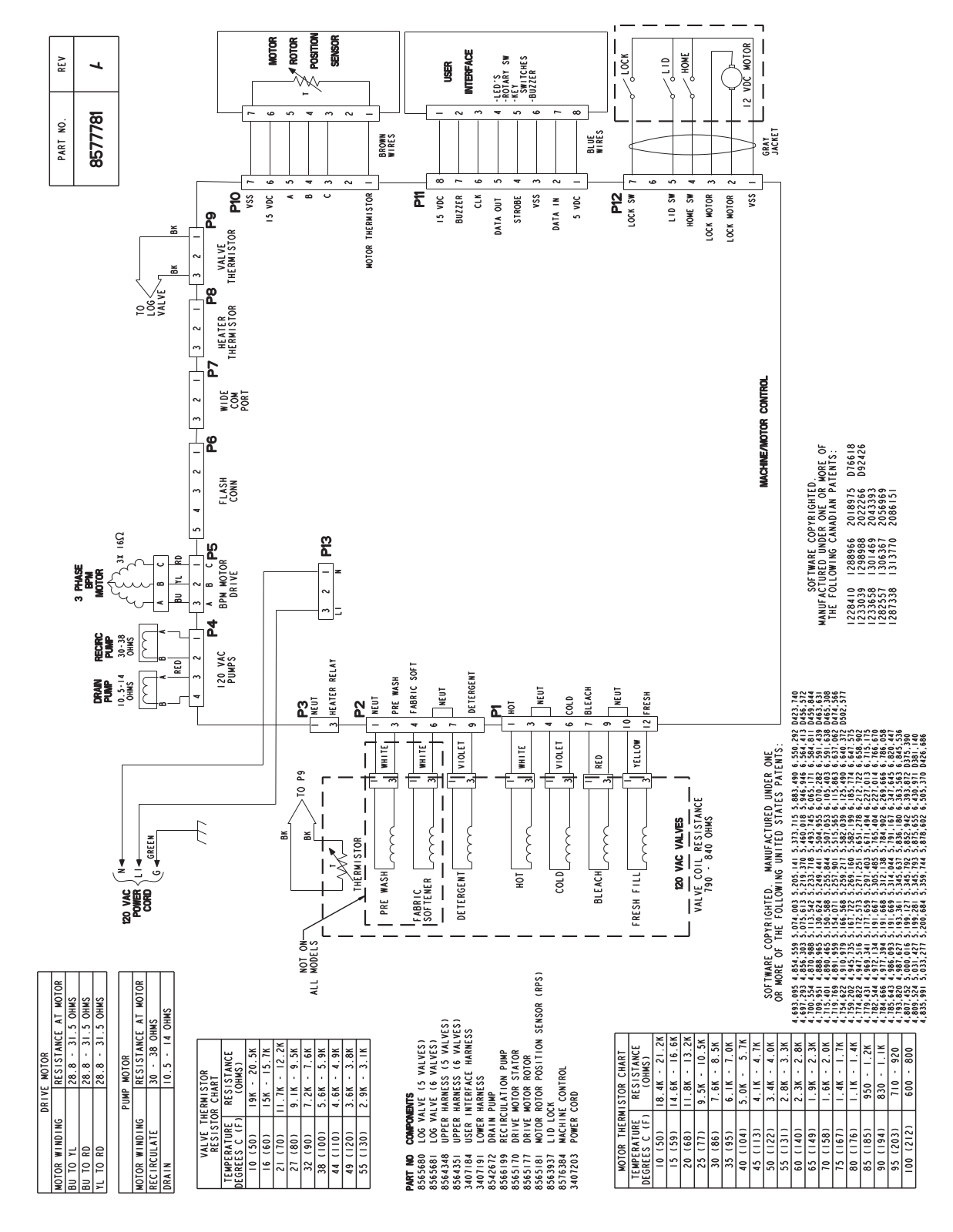 Whirlpool WTW6800WL1 Parts Diagram