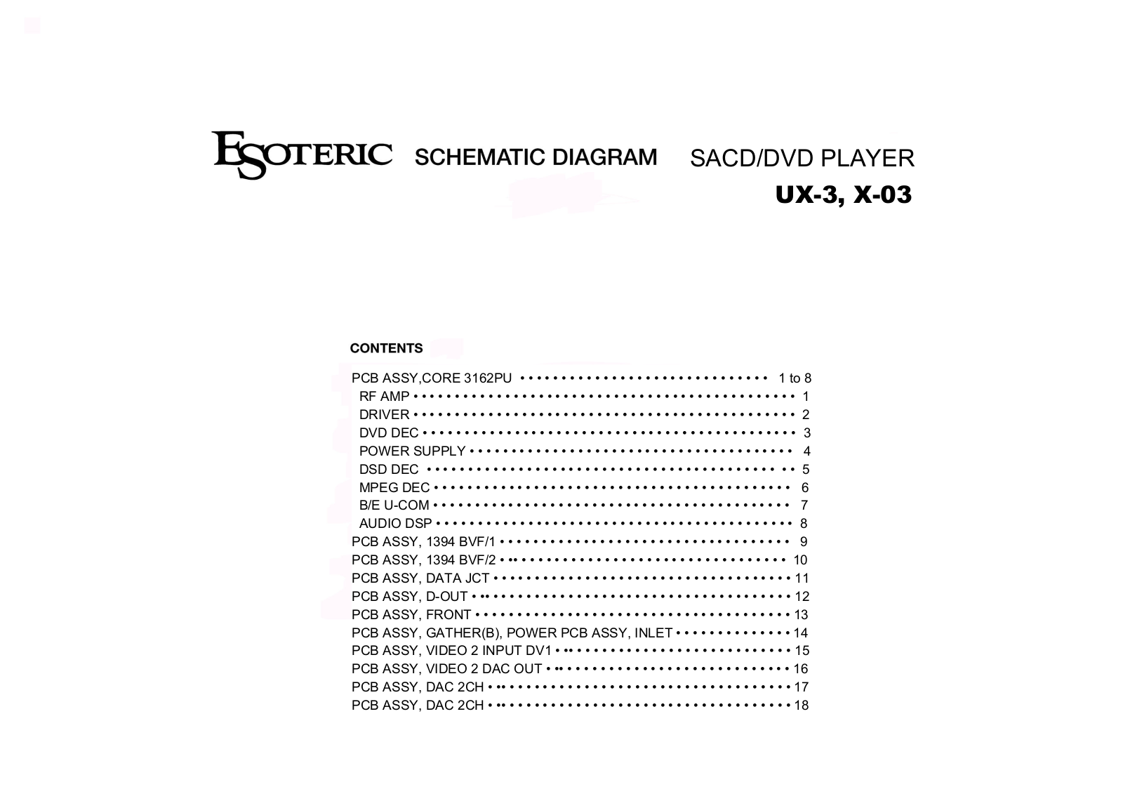 TEAC UX-3 Schematic