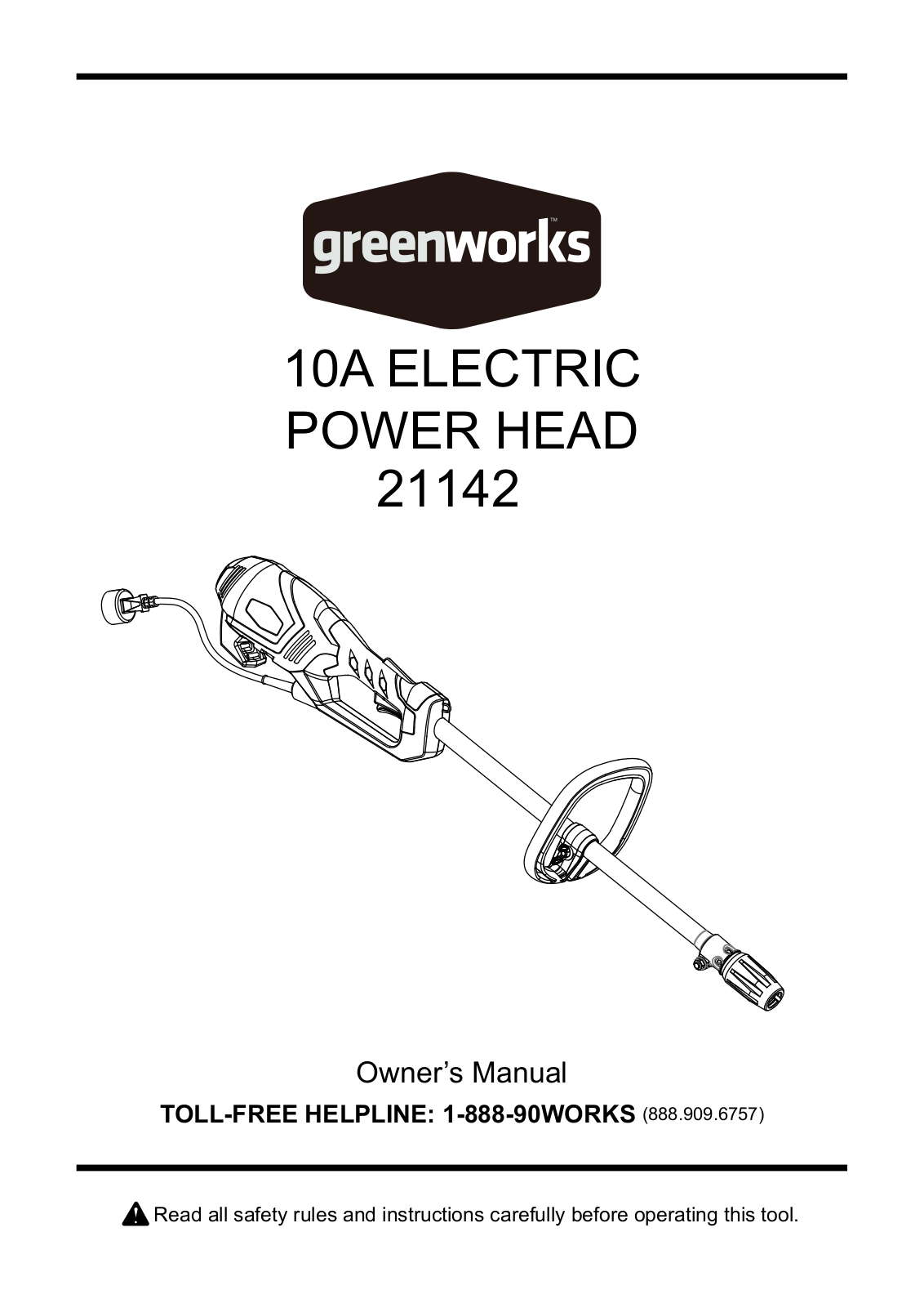 Greenworks 21142 User Manual