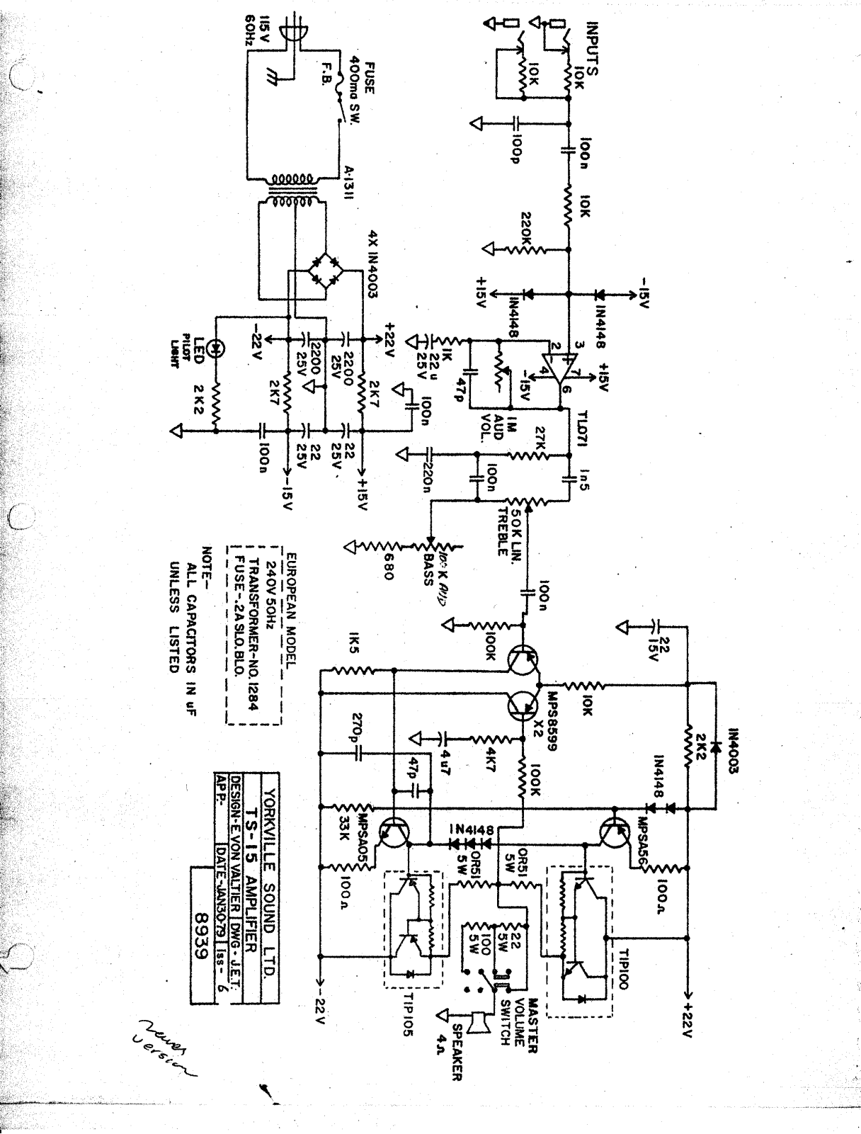 Traynor ts15 iss6 schematic