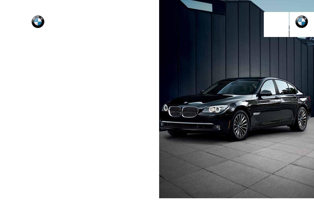 BMW 740i Sedan, 760Li Sedan, 750Li Sedan, 750i xDrive Sedan, ActiveHybrid 750i Service and Warranty Information
