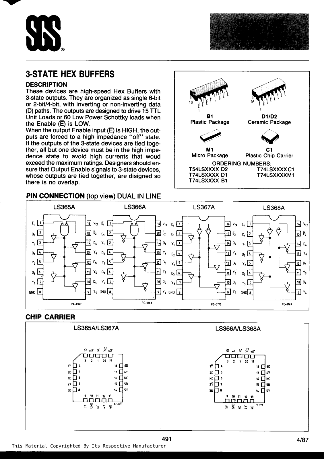 Datasheet T74LS366AB Specification - ManualMachine.com