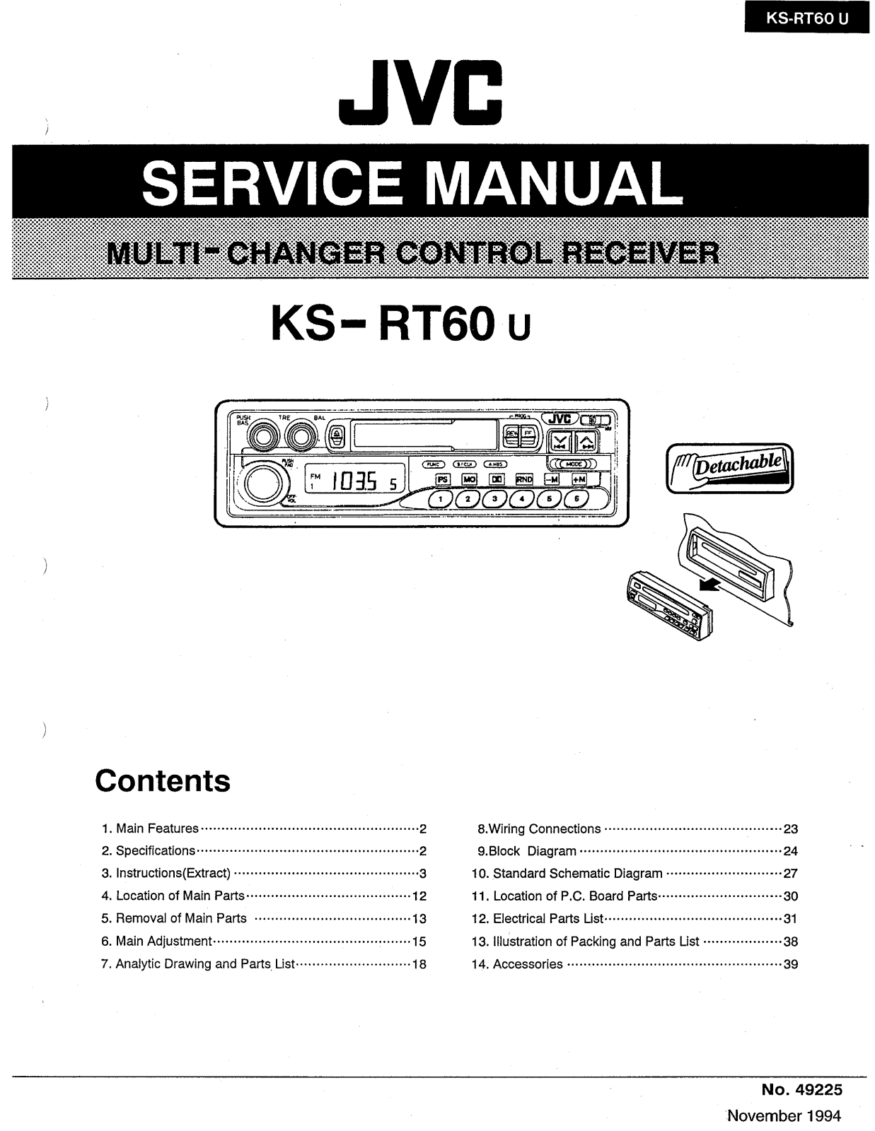 JVC KS-RT60U Service Manual