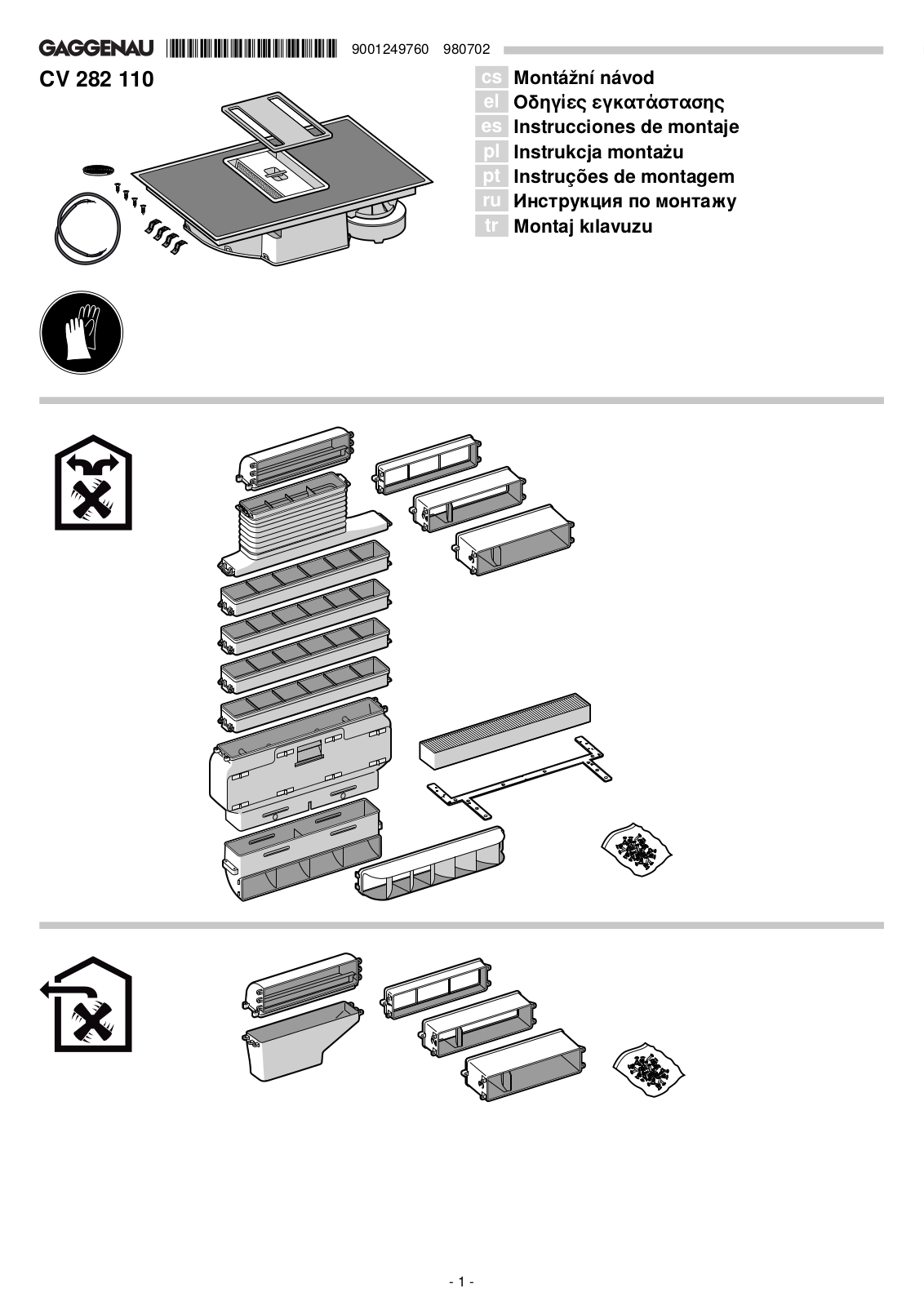 Gaggenau CV 282-110 User Manual