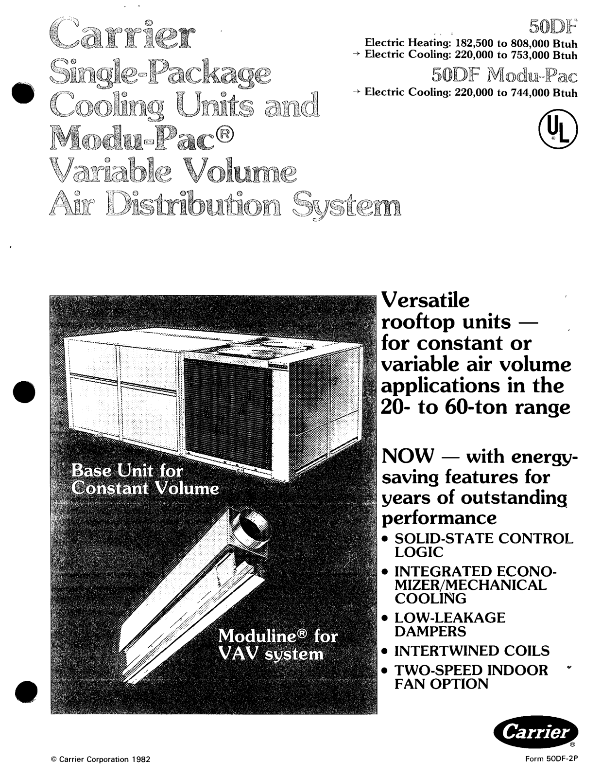 Carrier 50DF User Manual