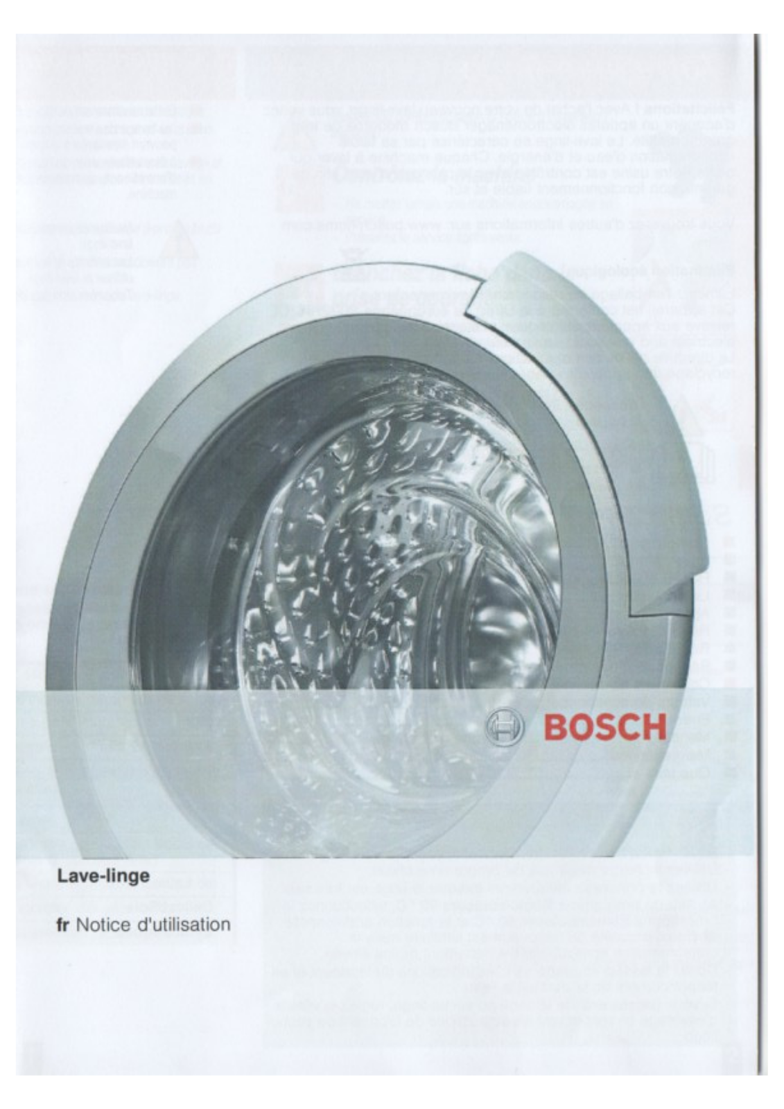 Bosch WAE24363FF User Manual