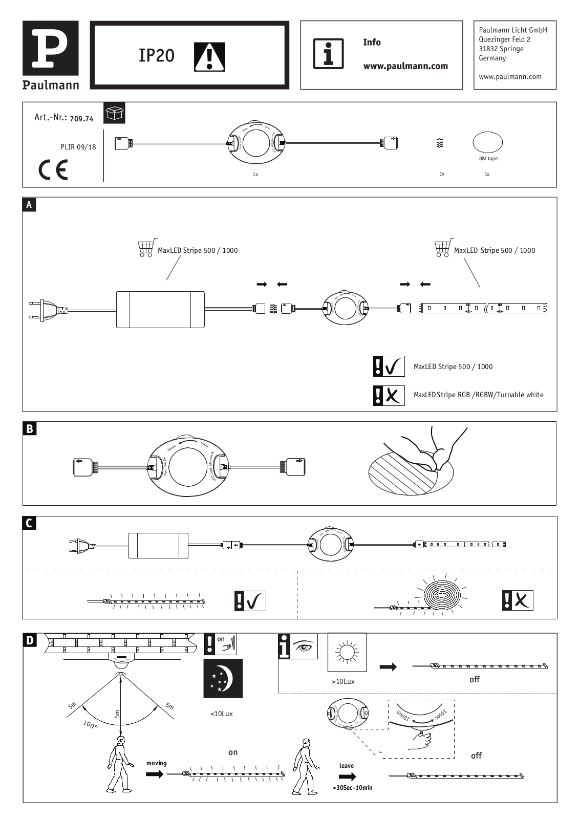 Paulmann 70974 Safety instructions - ManualMachine.com