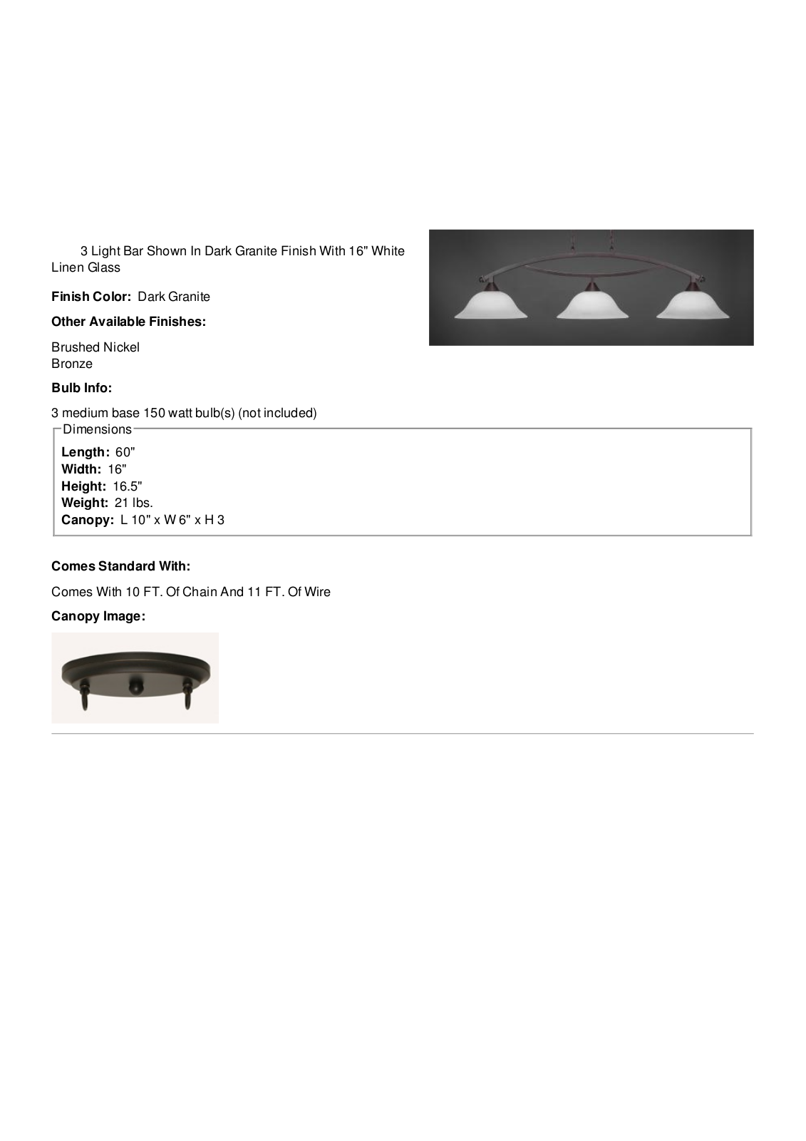 Fleur De Lis Living FDLL3606 Specifications - ManualMachine.com