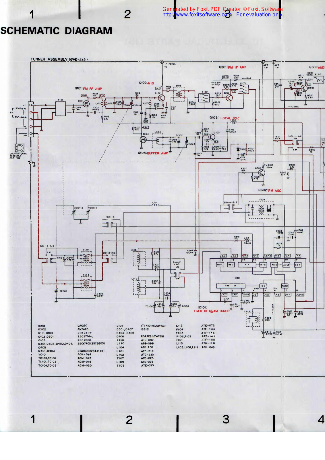 Pioneer FX-10-ZL Schematic