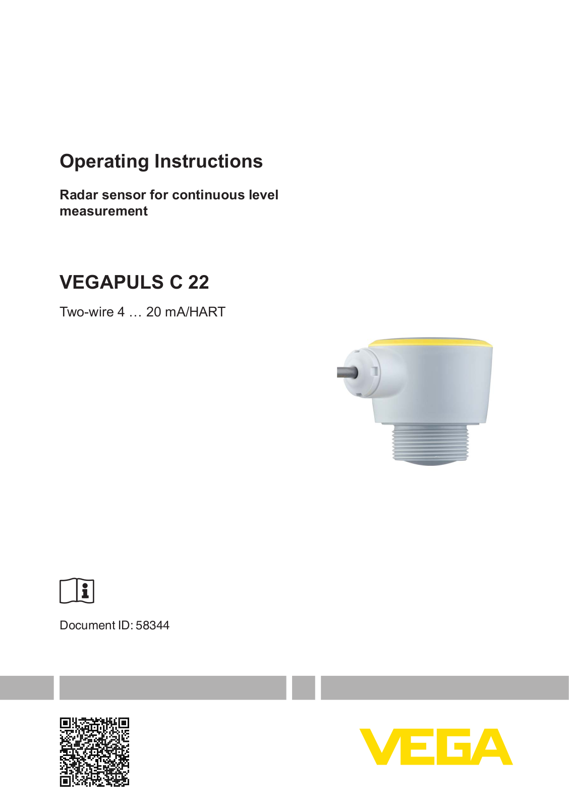 VEGA VEGAPULS C 22 Operating Instructions