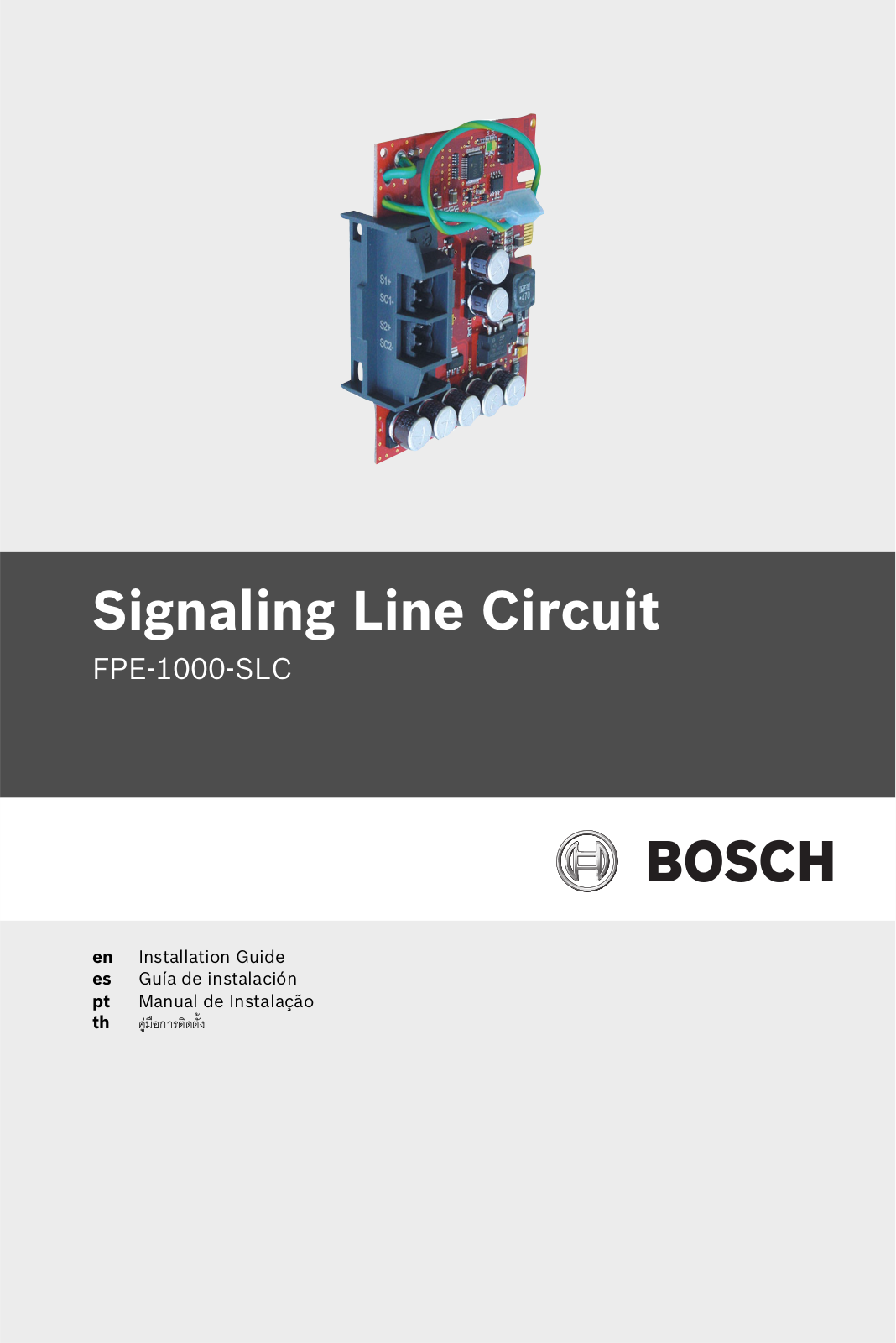 Bosch FPE-1000-SLC User Manual