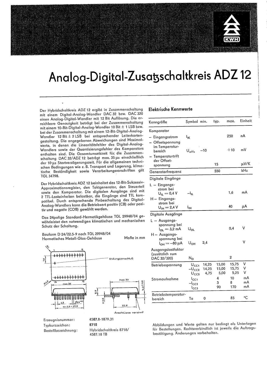 KWH adz12 User Manual