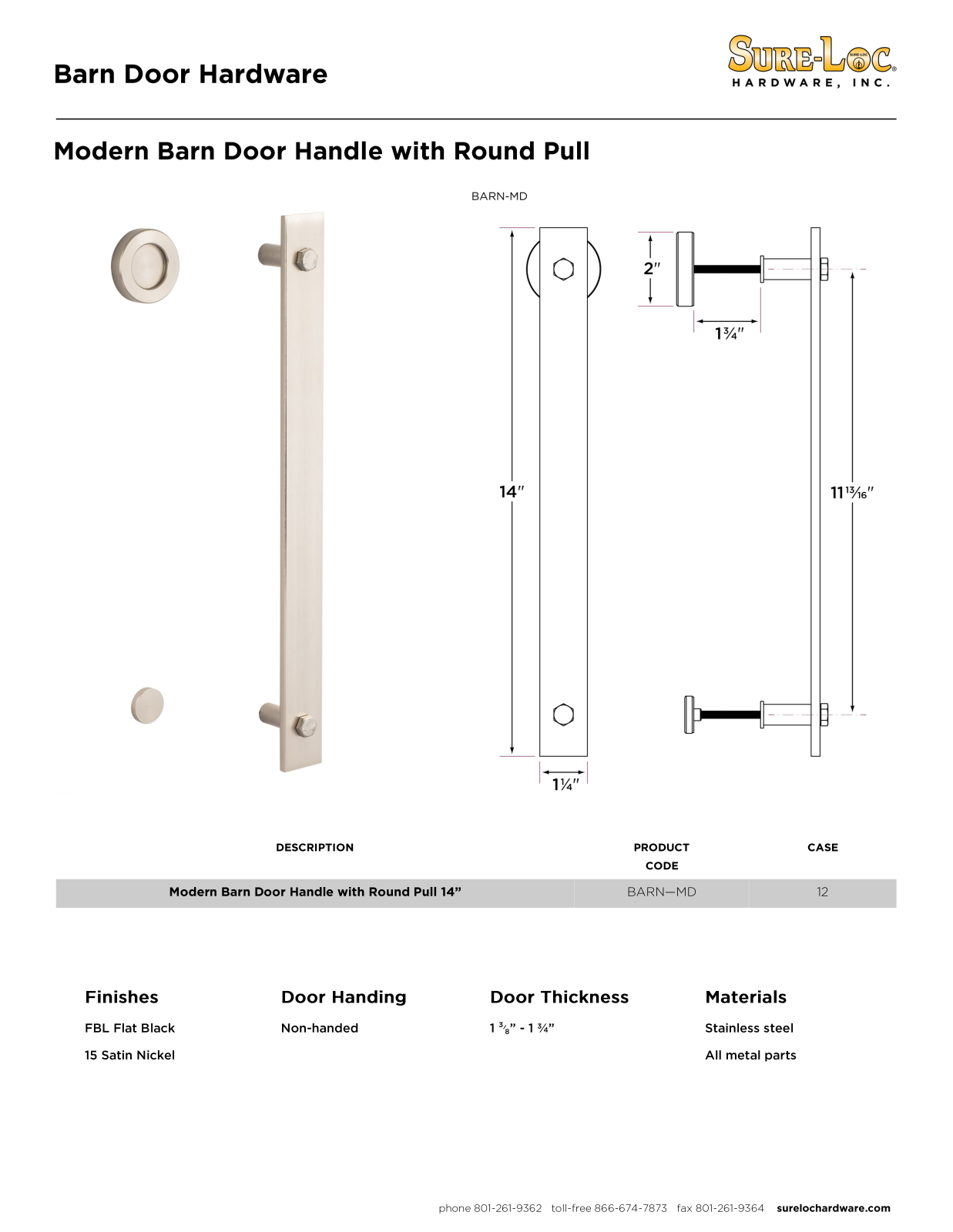 Sure-Loc Hardware SLOC1133 Specifications - ManualMachine.com