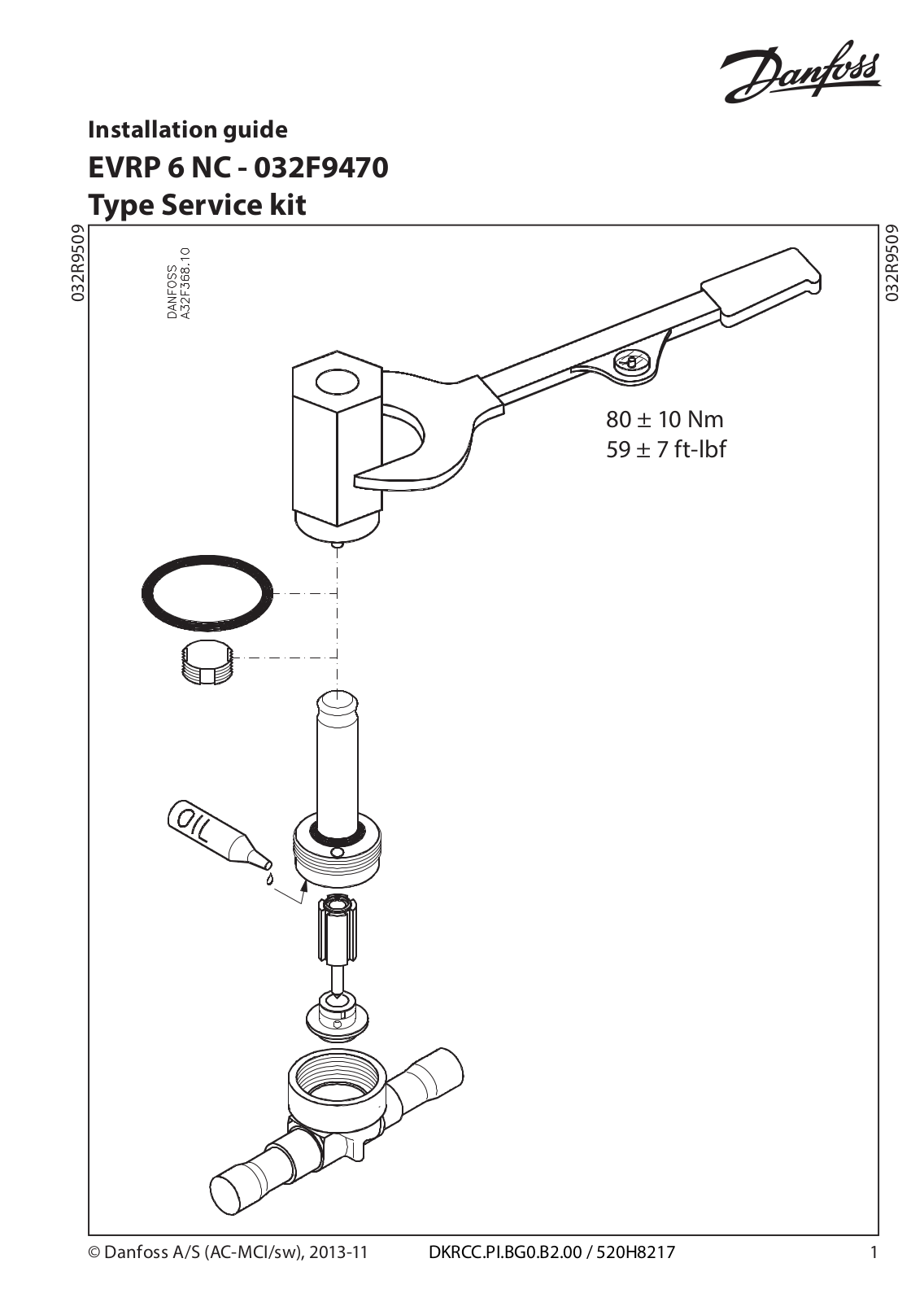 Danfoss EVRP 6 NC Installation guide