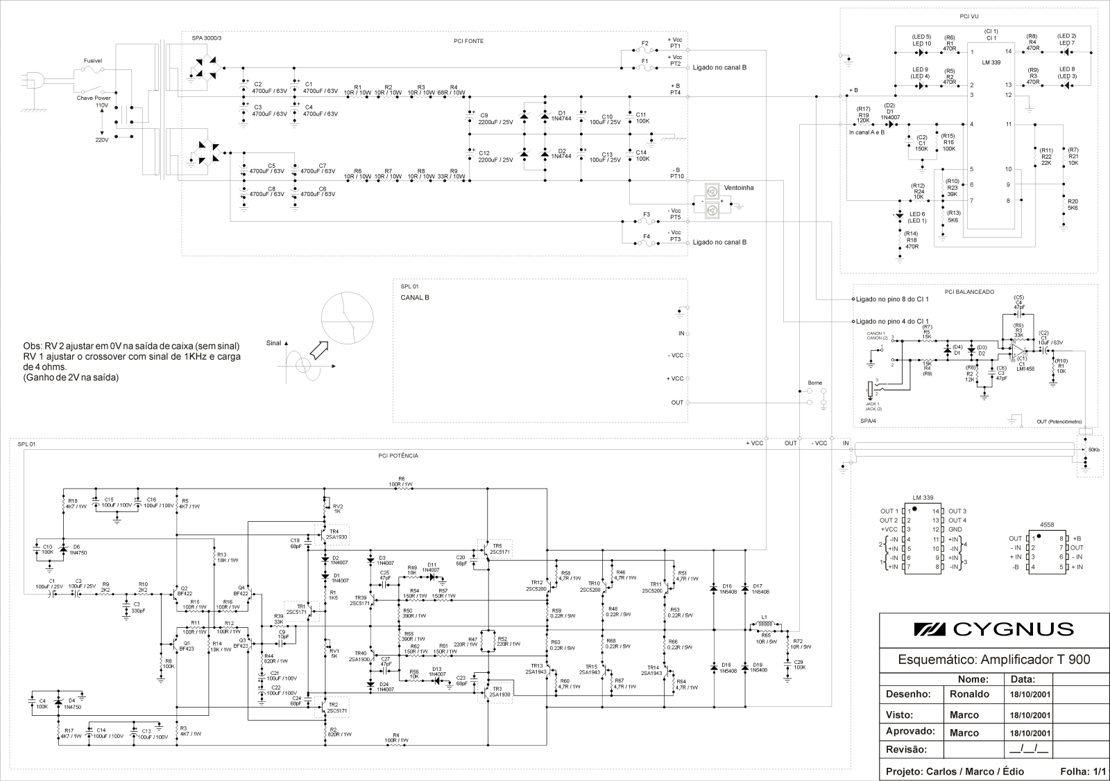 Cygnus Titanium T900 Schematic