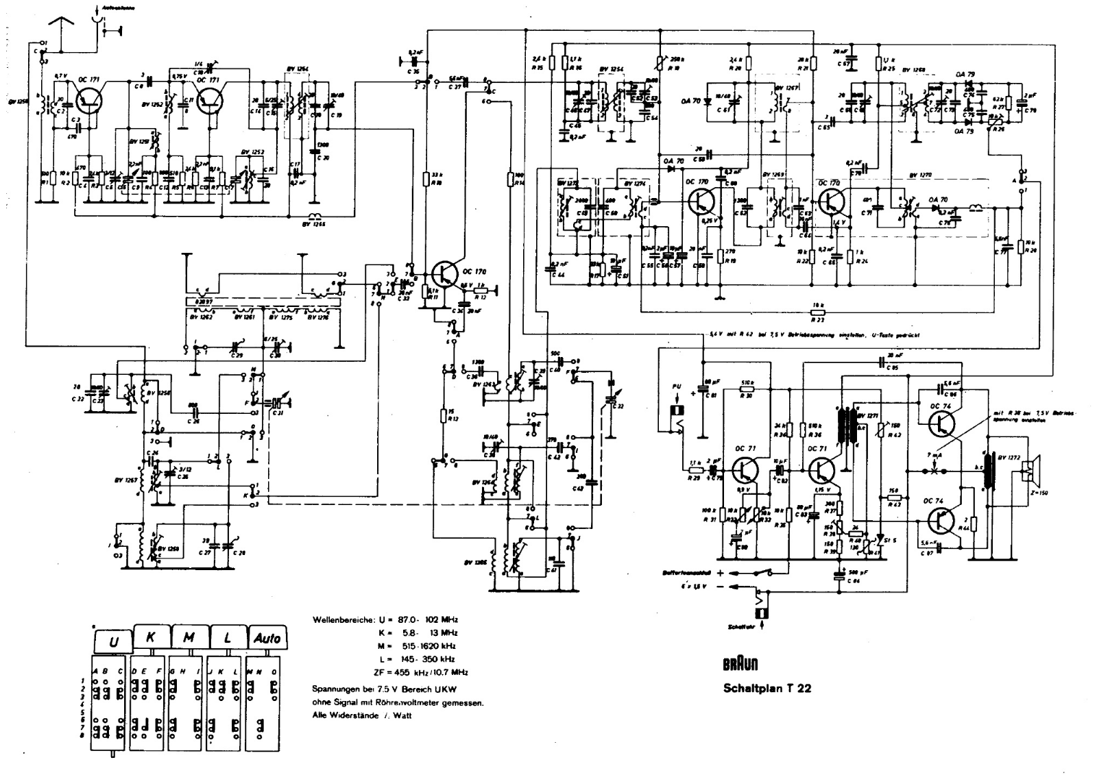 Braun t22 schematic