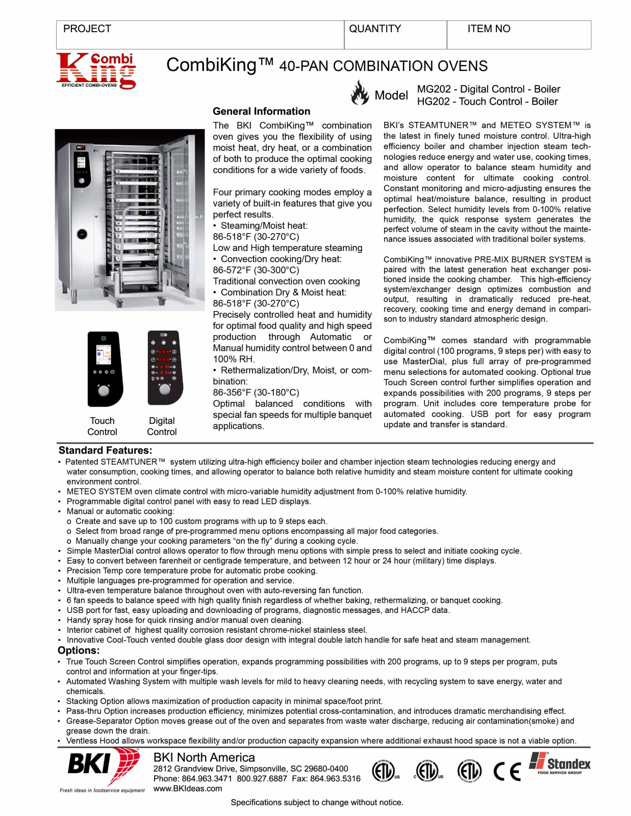 BKI HG202 User Manual