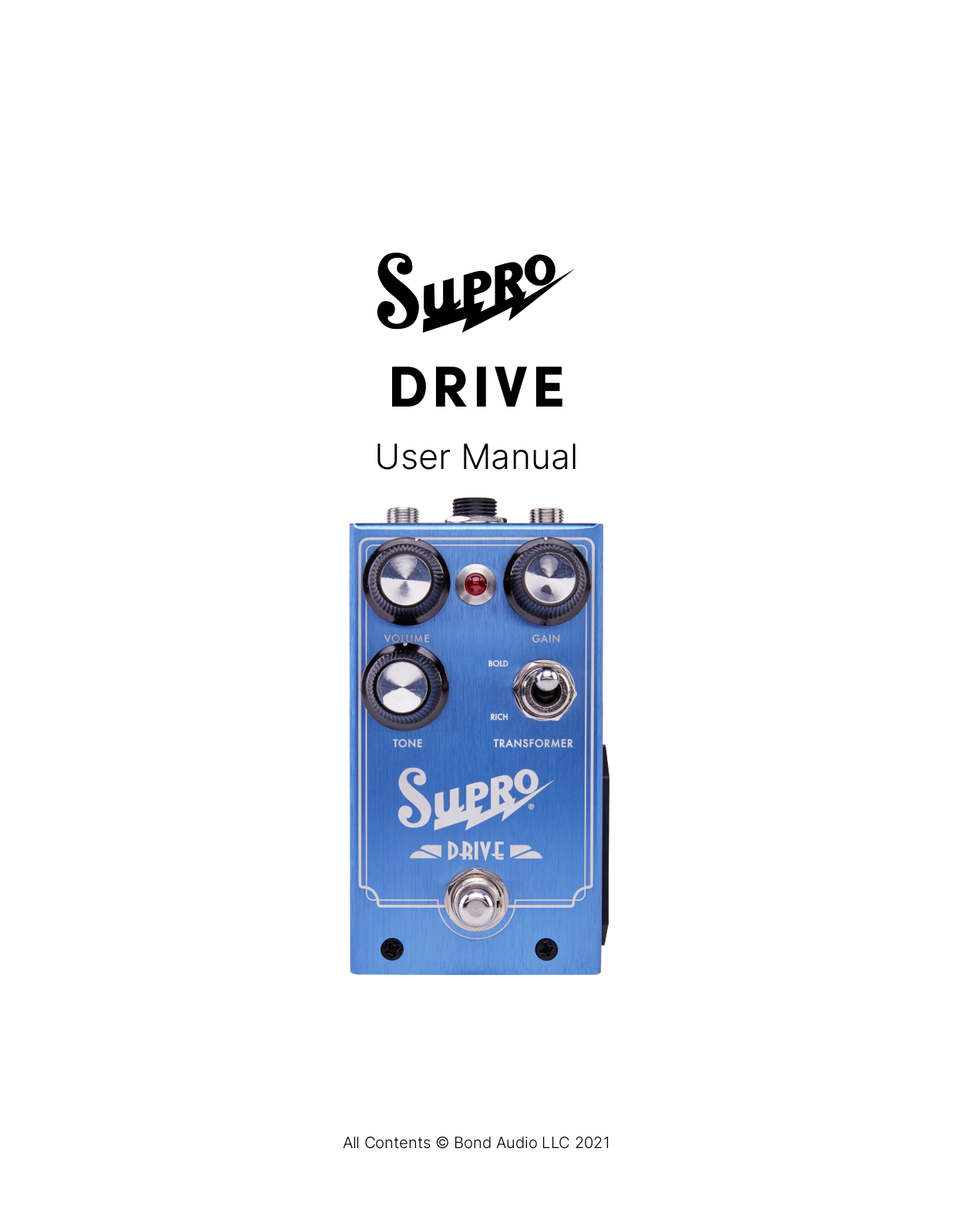 Supro Overdrive User manual - ManualMachine.com