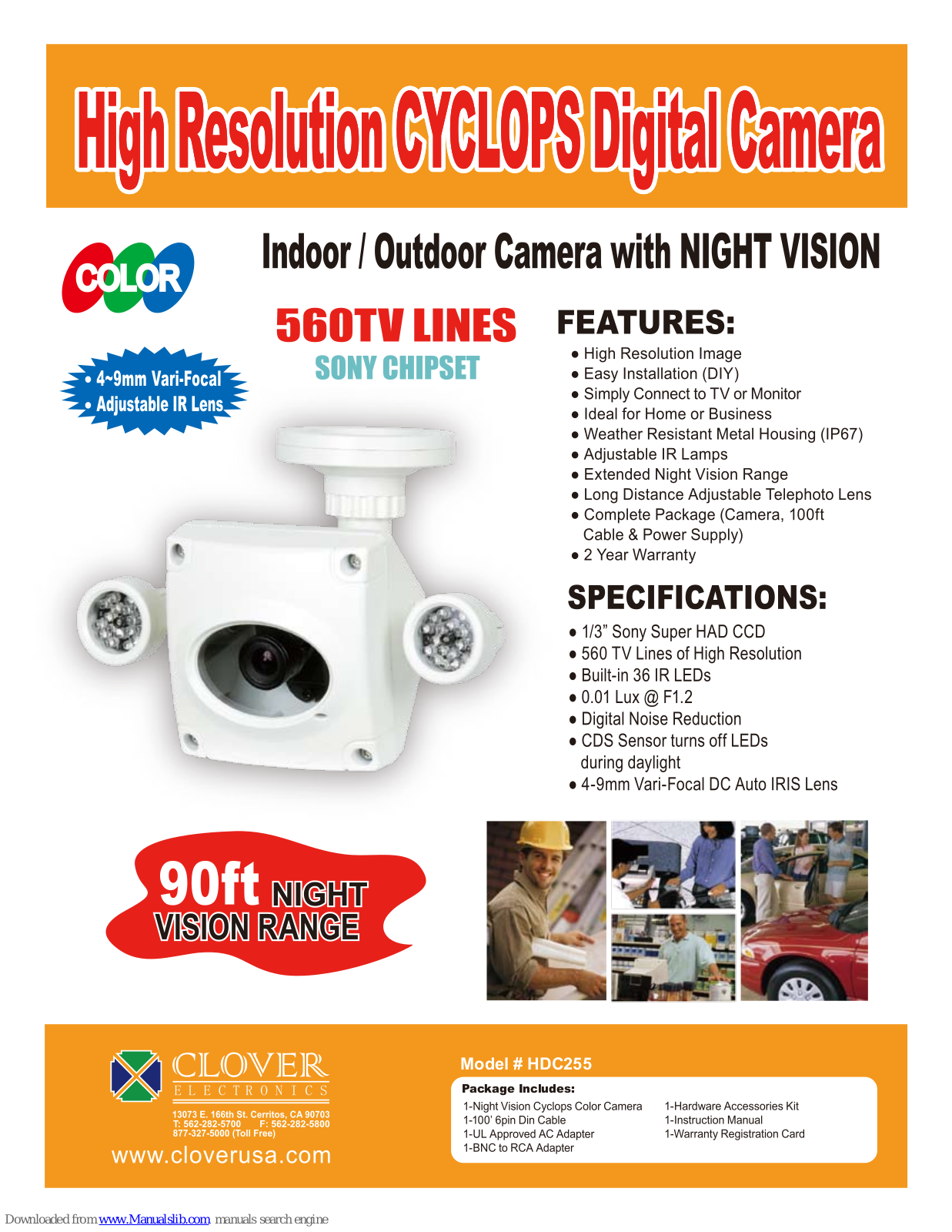 Clover HDC255 Specifications - ManualMachine.com