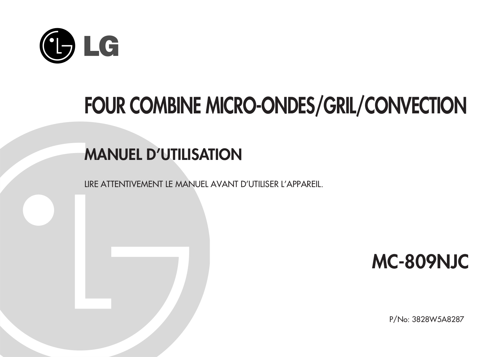 LG MC-809NJC User Manual