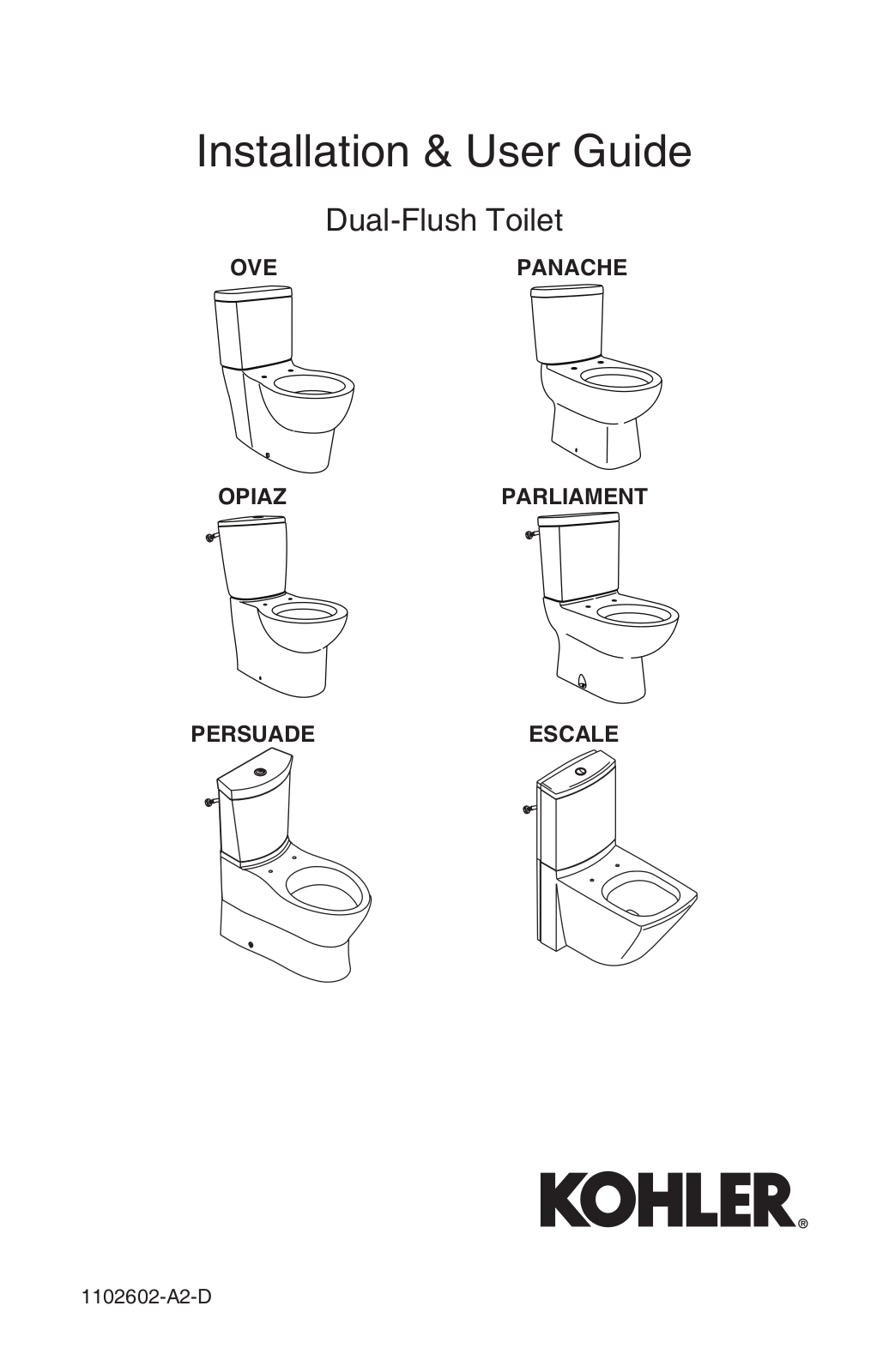 Kohler 1102602-A2-D User Manual