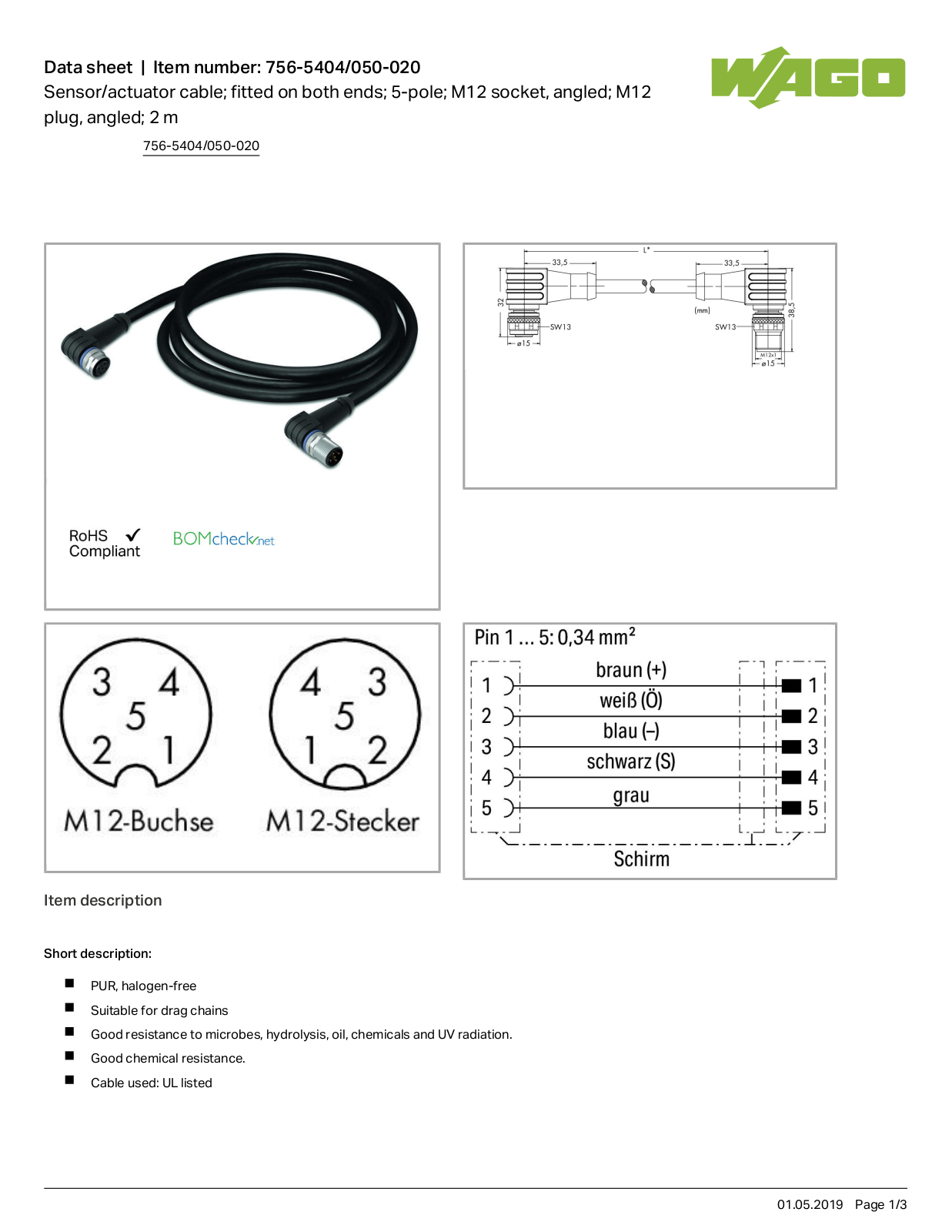 Wago 756-5404/050-020 Data Sheet