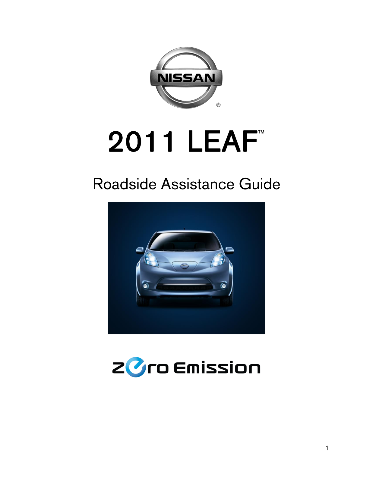 Nissan LEAF 2011 Owner's Guide