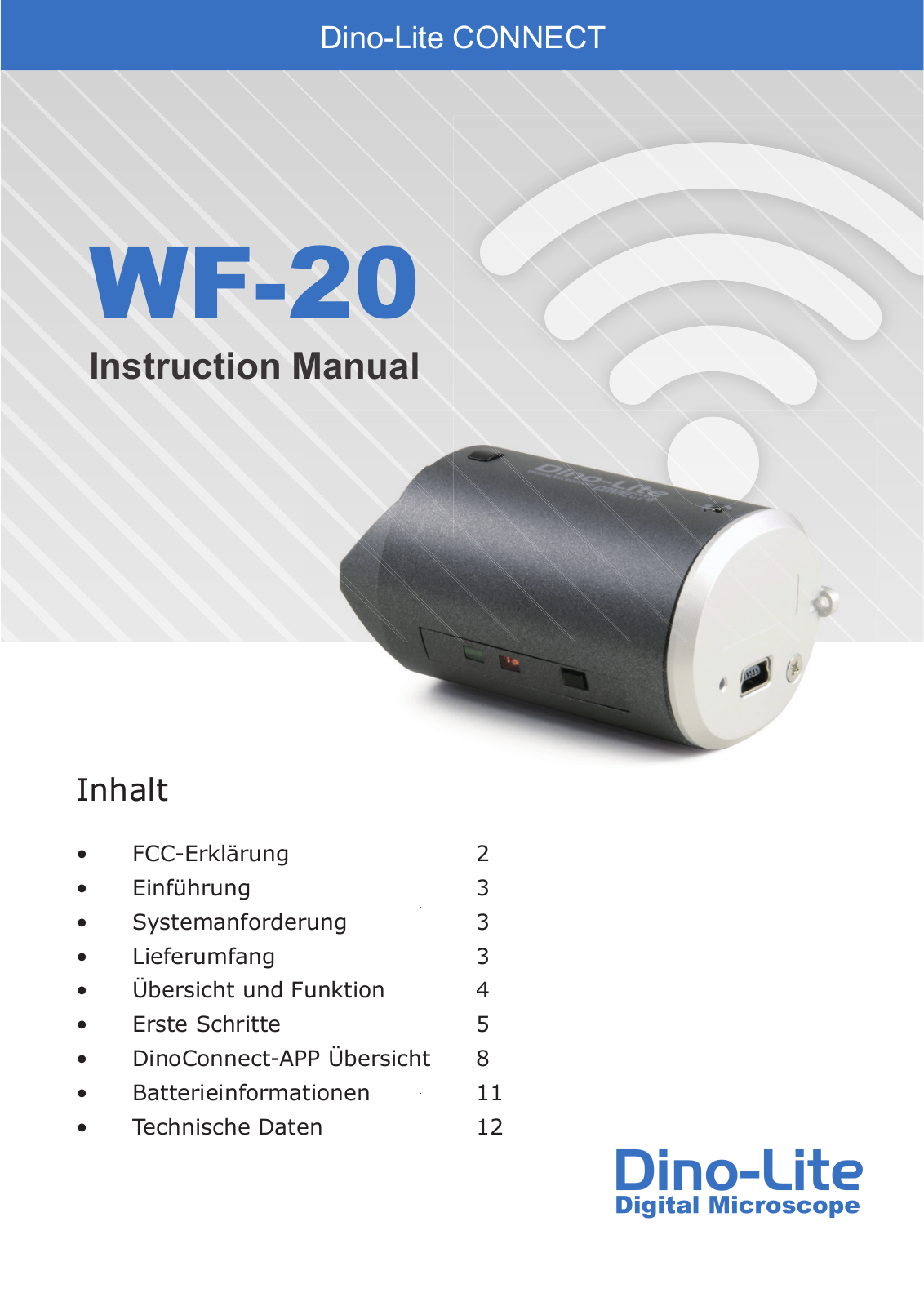 Dino Lite WF-20 User manual