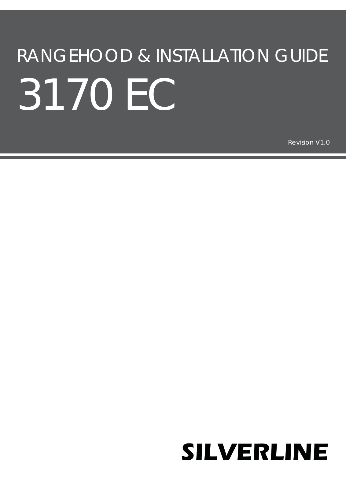 Silverline 3170 EC, 3155 Installation Manual