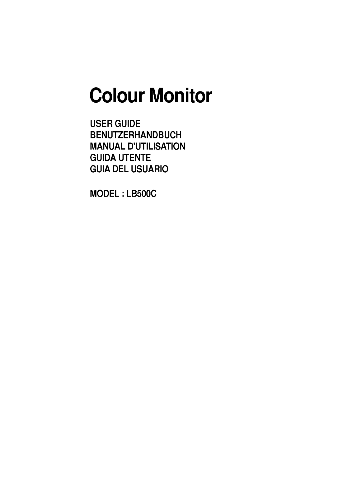 LG LB500C User Manual