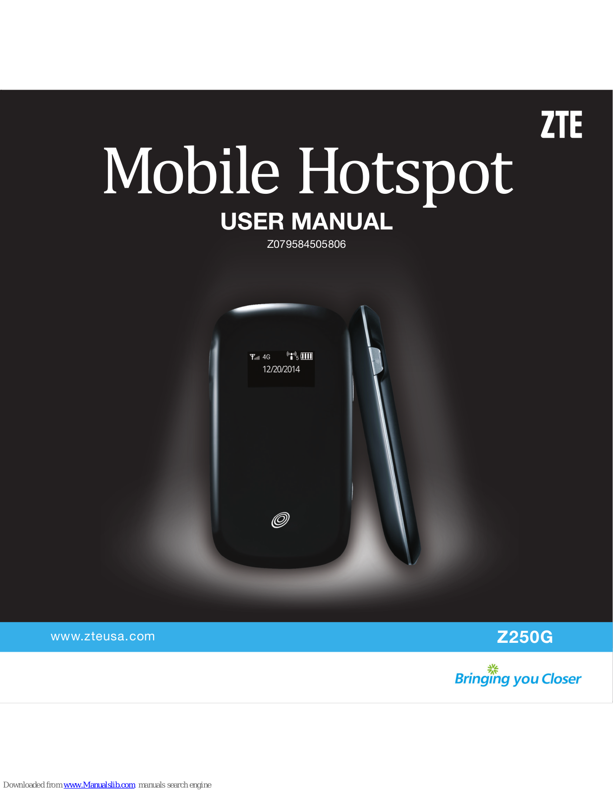 Zte Z250G User Manual