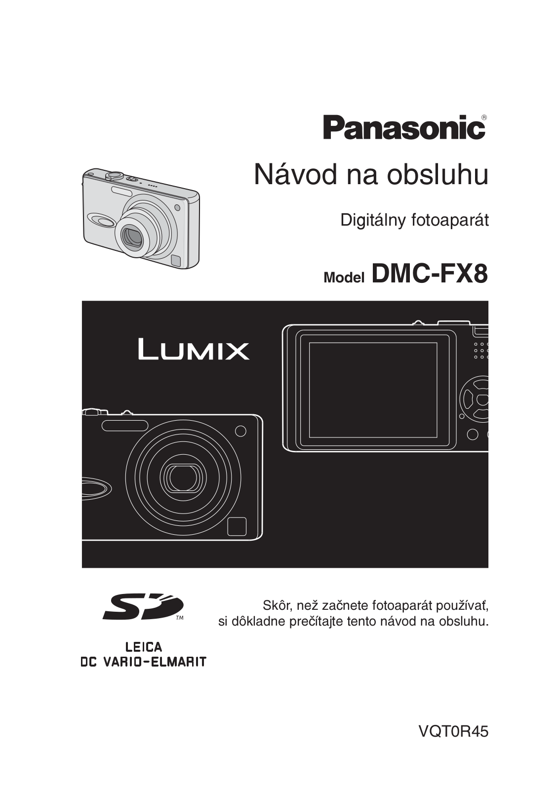 Panasonic DMCFX8 User Manual