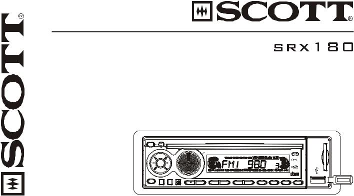 SCOTT SRX 180 User Manual