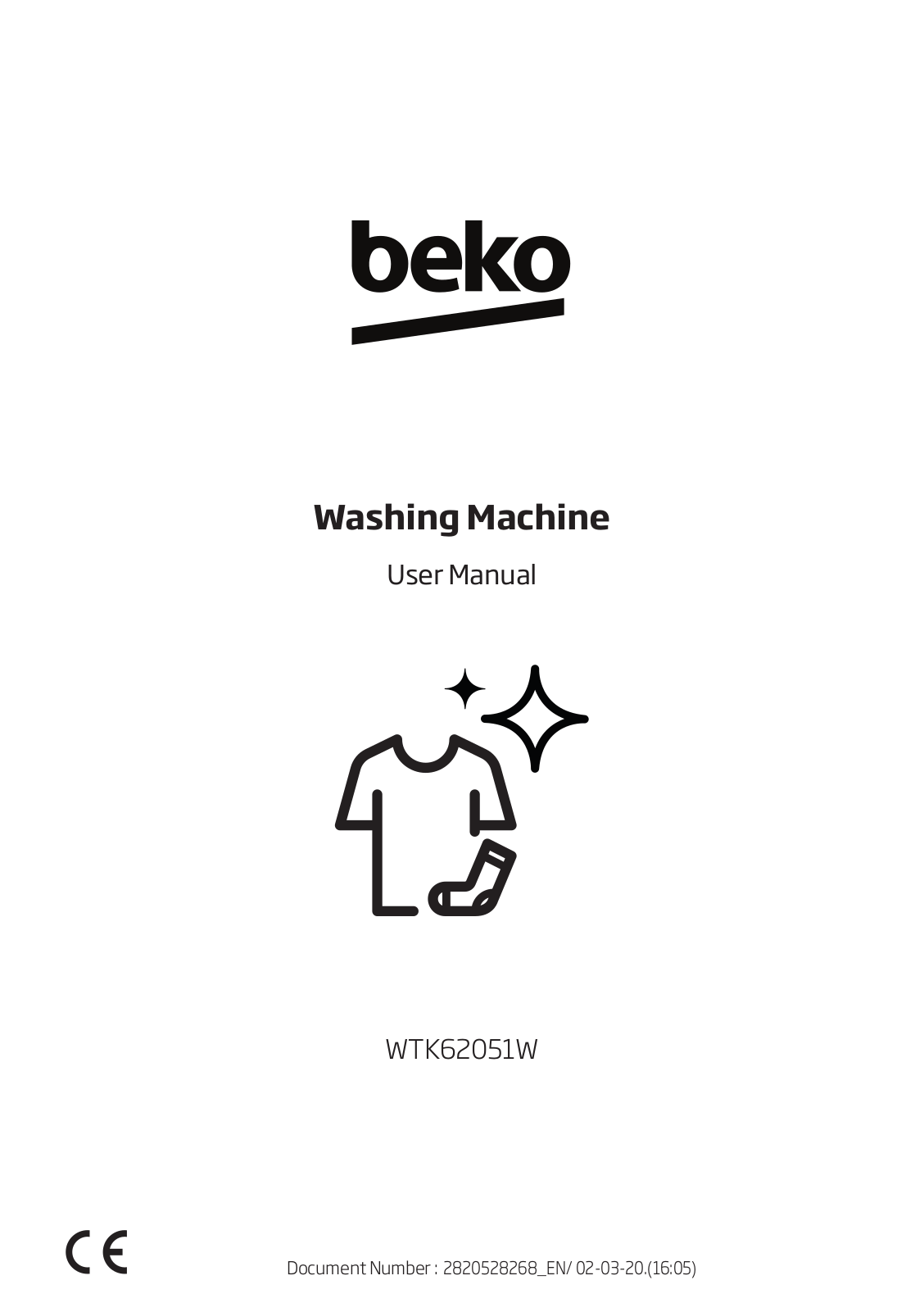 Beko WTK62051W User Manual