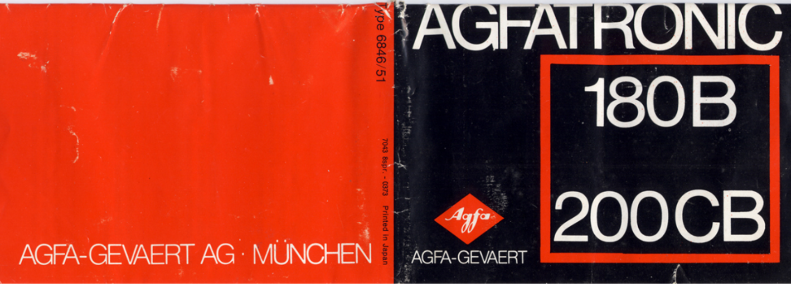 AGFA 180 B, 200 CB Owner's Manual