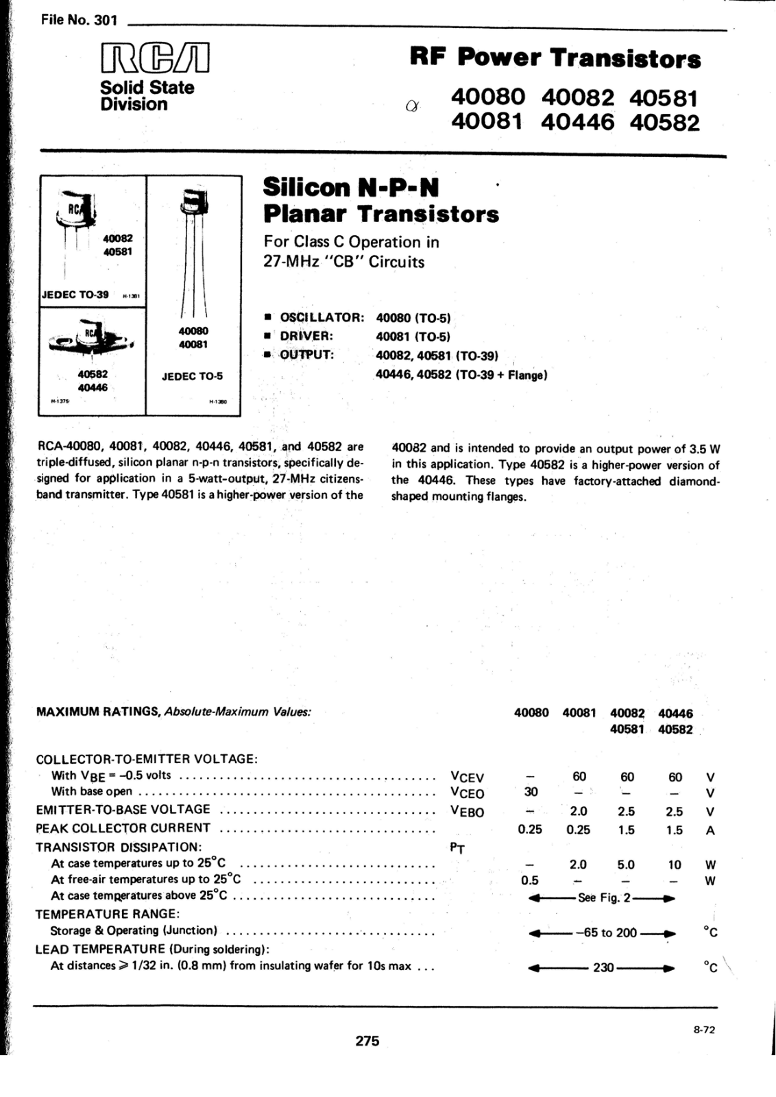 Datasheets 40080 Datasheet - ManualMachine.com