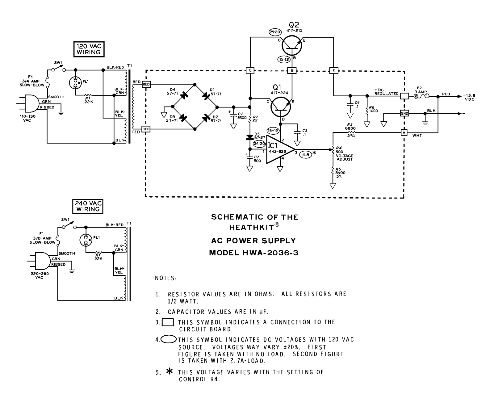 Heath Company HWA-2036-3 Schematic