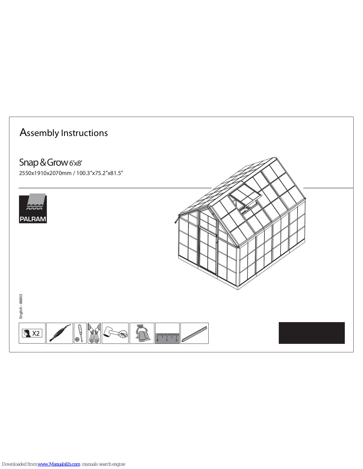 Palram Snap&Grow Assembly  Manual - ManualMachine.com