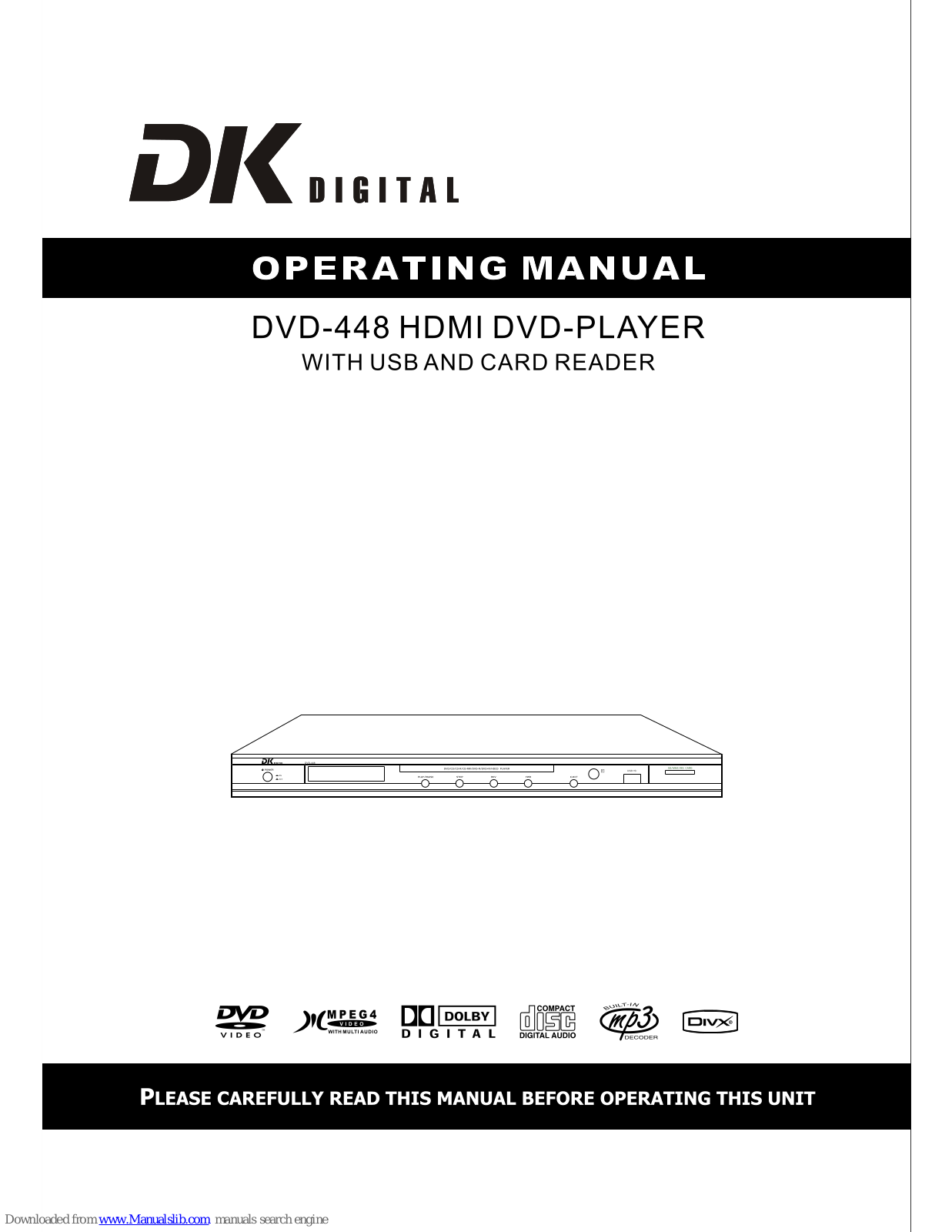 DK Digital DVD-448 Operation Manual - ManualMachine.com